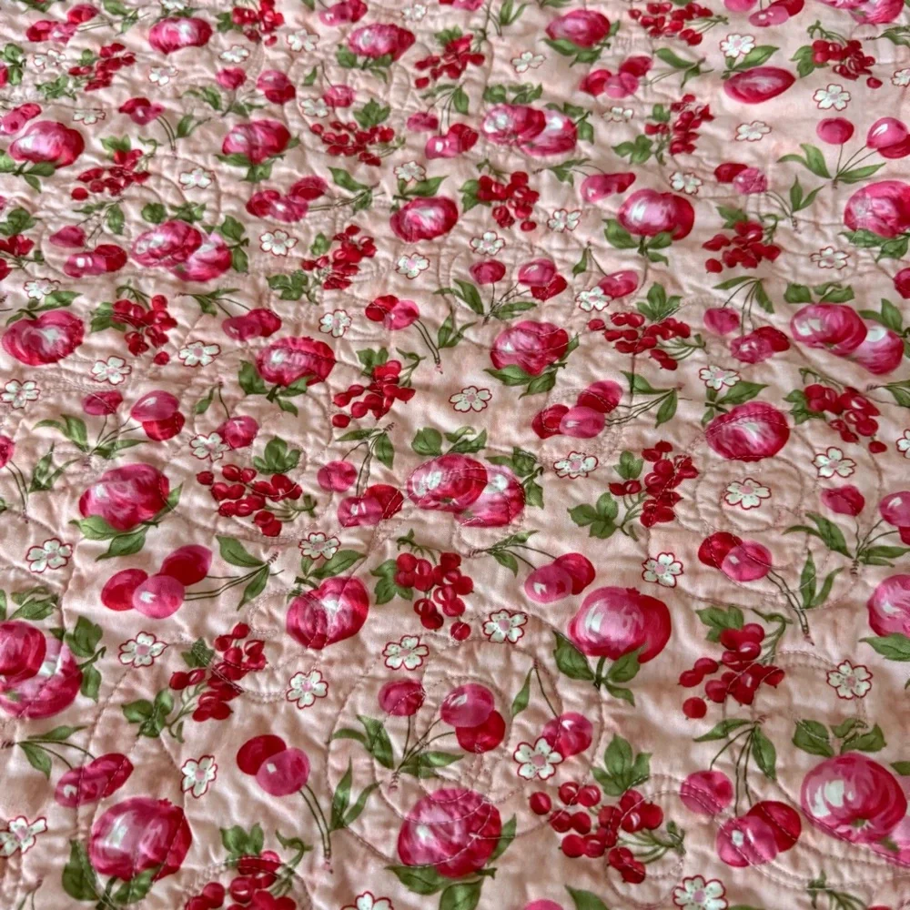Handmade Pink Colorful Patchwork Quilt